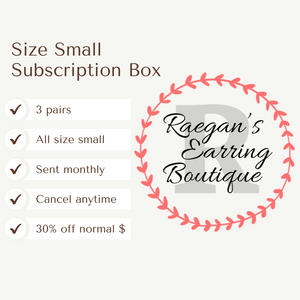 Size Small Earring Subscription Box